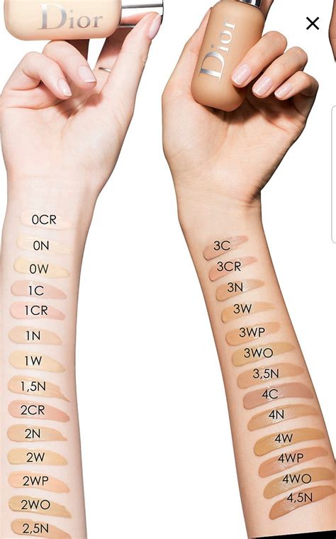 dior foundation swatches|dior foundation shades.